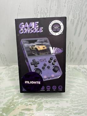 Actualia R36s Retro Handheld Game Console With 128g Built-in 15000 Classic Games Purple