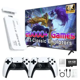 Aislpc 619704200595 Wireless Retro Game Stick 64gb Console Built-in 23 Emulators With 20 00