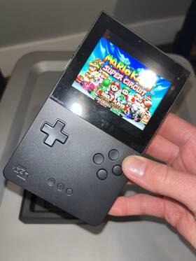 Analogue A-cb02 Pocket Black Handheld Console Barely Used Mario Kart Gba