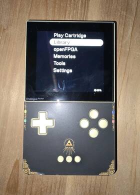 Analogue Apc01 Pocket Limited Edition Gold Handheld Console With Case Wi-fi