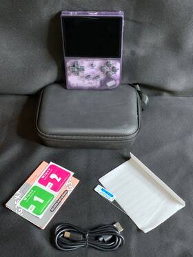 Anbernic 35xx Rg Gray Purple Portable Retro Handheld Game Console