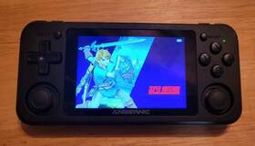 Anbernic Rg351p Black Handheld Emulator With 64gb Card
