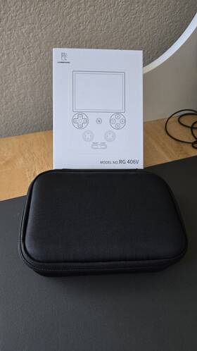 Anbernic Rg406v Retro Handheld Game Console With Case Clear Black