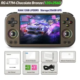 Rg477m Anbernic Rg 477m Handheld Game Console 5300mah Android 14 4.7-inch Gifts