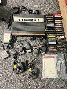Atari 021120414997 Sears Tele-games Edition. With 36games And Manuals- 2600 Console Plus Extras