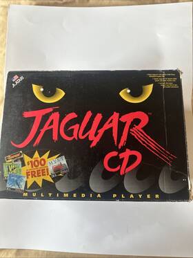 Atari 077000400277 Jaguar Cd In Box With Console Manual Adapter Software Rare