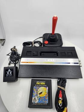 Atari 1657794 2600 Jr Av Modded With Pac-man Controller And Cables Free Shipping
