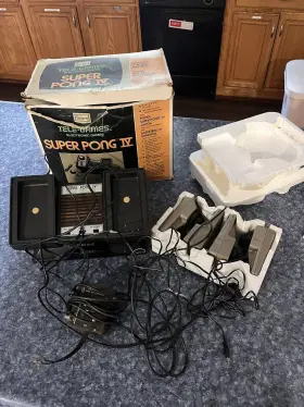 637.997370 Atari Vintage Sears Tele-games Super Pong Iv Pre-owned In Original Box Untest