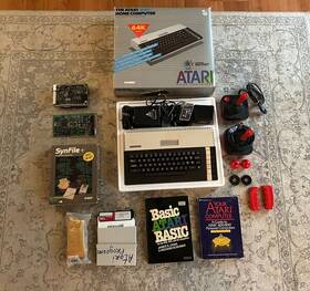 Atari 800xl Console In Original Box Excellent Condition With Joysticks