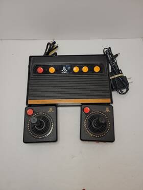 Atari Ar2670 Flashback 4 Launch Edition Black Console With Cords And Two Controllers