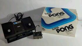 Atari C-149 Vtg 70s Super Pong Game System 4 Games Model No C 140 In Box Collectible