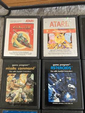 Atari Cx-2600p Vintage 2600 Model Woody 6 Switch Console Tested Plus 15 Games