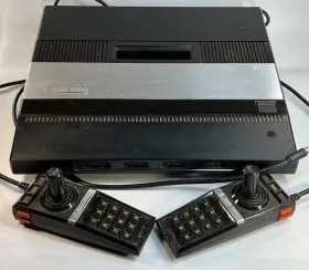 Cx5200 Atari 5200 4 Port Console And 2 Controllers Cover Tested Working No Power Adapter