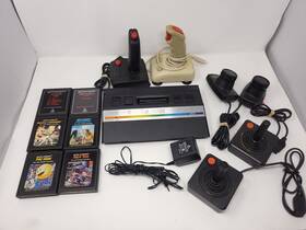 Atari Eba72r2600 2600 Jr Console Bundle Lot With Controller Cords And Games