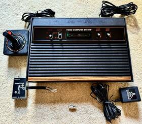 Atari Vcs-cx2600a 2600 Vcs Joystick Power Supply Rf And Coax Adpt 1 Game Excellent Tested