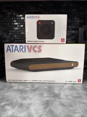 Vcs800 Atari Vcs 800 Collector S Wood Panel 1 Wireless Joysticks/controller New