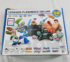 Atgames 818858029667 Legends Flashback Deluxe 50 Built-in Games Tested Megaman Street Fighter