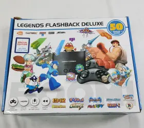 Atgames 818858029667 Legends Flashback Deluxe 50 Built-in Games Tested Megaman Street Fighter