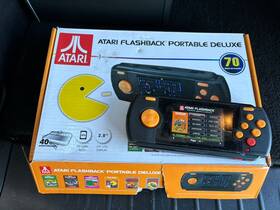 Atgames 857847003813 Atari Flashback Portable Black Handheld Game Console 70 Preloaded Games Tested