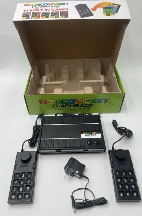 Cv450d Atgames Colecovision Flashback Classic Game Console 61 Games 2 Controller No Overlays