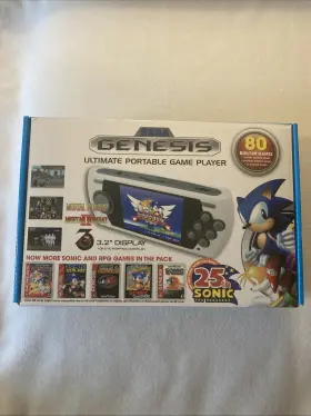 Gp2632b Atgames Sega Genesis Portable Game Player 80 Games Cib Complete Excellent Condition 2016