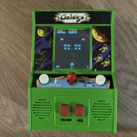 Bandai 09621 Namco Galaga Micro Player Handheld Retro Video Game