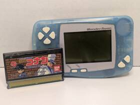 Bandai Swj-77701p Wonderswan Console Soda Blue Sw-001 With Detective Conan Game - Tested