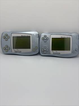 Bandai Swj-777c1b Two Wonderswans Color Pearl Blue Wsc-001 Console -untested X2 - Us Seller