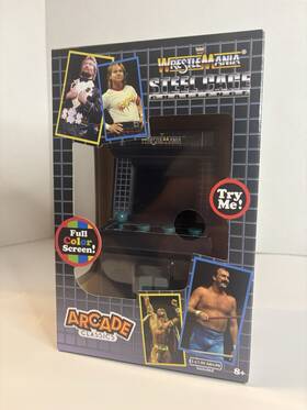 Basic Fun 885561096910 Wwe Wwf Wrestlemania Steel Cage Challenge Mini Arcade Classics Portable New