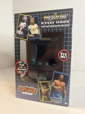 Basic Fun 885561096910 Wwe Wwf Wrestlemania Steel Cage Challenge Mini Arcade Classics Portable New Basic Fun 885561096910 Wwe Wwf Wrestlemania Steel Cage Challenge Mini Arcade Classics Portable New