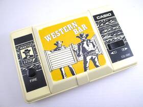 Casio Cg-300 Western Bar Folding Hand Held Game Works And Sounds Great Japan