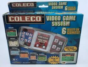 Coleco 801561604009 Video Game System 6 Built-in Games With New Batteries. Tv