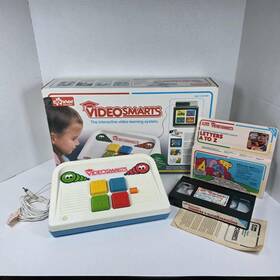Connor 045934700107 Videosmarts Interactive Kid Video Game Vcr Learning Console 2 Tapes 1986