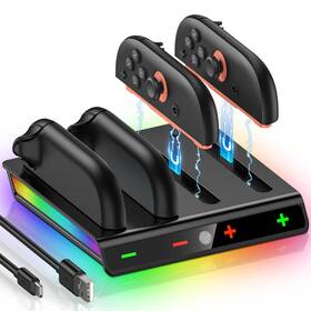 Cyoyppy 977916572287 Joy Con Charging Dock Compatible With Nintendo Switch 2 Charger Station Compa