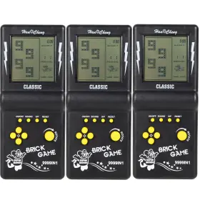 Hc-8050 Desyeryamimi Handheld Brick Game Console 3.5-inch Large Screen Black Building Blo