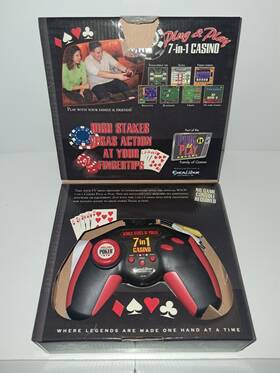 Excalibur 755482228113 World Series Of Poker Plug And Play Game - 7-in-1 With Box/instructions