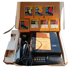 Fve100 Fairchild Channel F - Video Entertainment System In Box With 7 Games Tested Fve100 Fairchild Channel F - Video Entertainment System In Box With 7 Games Tested