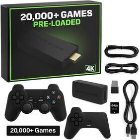 Frishay Teknologie 445037146162 Retro Game Stick 4k Hdmi 20 000 Classic Games 23 Emulators Plug And Play Nost