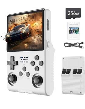 Fvbade R40spro R40s Pro 30000 In 1 Handheld Game Console 3.5 Inch Ips Screen Retro