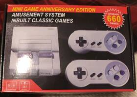 Gamegnu Hl-41 Mini Classic Gaming Console With 660 Games Built In Two Controllers