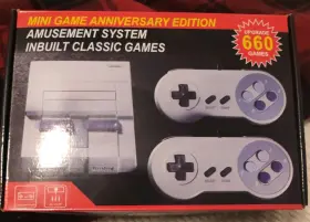 Hl-41 Gamegnu Mini Classic Gaming Console With 660 Games Built In Two Controllers
