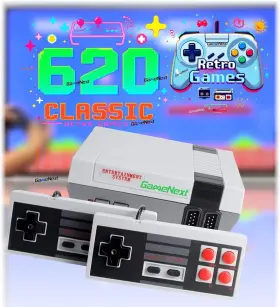 Gamenext 615317740282 Retro Game Console Classic Mini Handheld Video Built-in 620