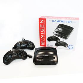 Gamerz Tek 653341429728 Minigen Video Entertainment System No Games Included With Sega Genesis And Meg