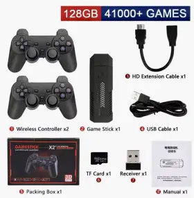 Gd10 Gamestick X2 Plus 128gb Pro 4k Game Stick 3d Hd Retro Video Console