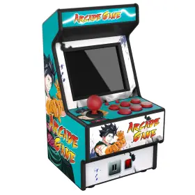 Rhac01 Golden Security Arcade Machine Handheld Game Console With 156 Classic Video Games 2.8inch Color