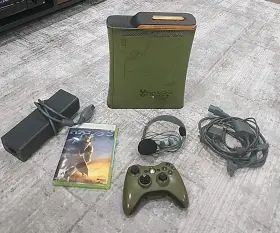 Halo 882224444477 Xbox 360 3 Special Ed Console Bundle Tested Working Controller And Headset