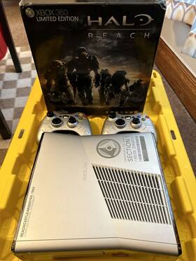 Halo W3g-0046 Xbox 360 S Slim Reach Edition 250gb Console Working