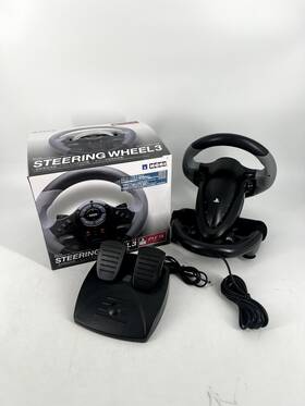 Hori 961818013544 Playstation 3 Ps3 Hp3-70 Racing Wheel With Pedals - Complete In Box