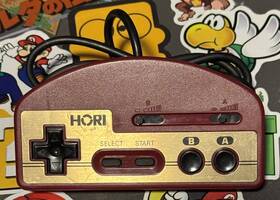 Hori Hj-10 Famicom Turbo Controller Red Japan Import Us Seller Tested