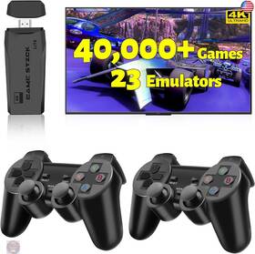 Hryyds 768365451355 2025 Retro Gaming Console Pro 4k Hdmi With 40 000 Built-in Classic Video Games